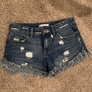 Free people cut off jean shorts